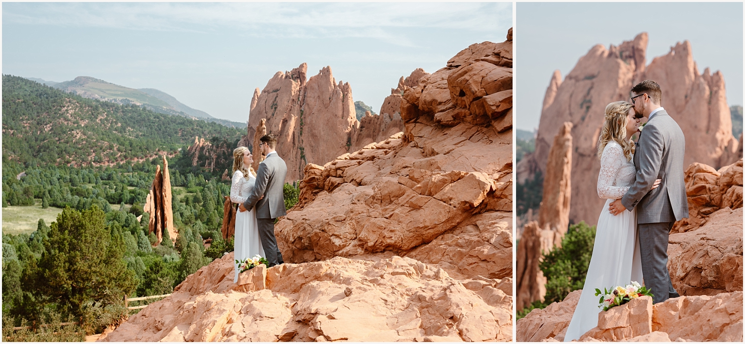 Couple eloping near Colorado Springs