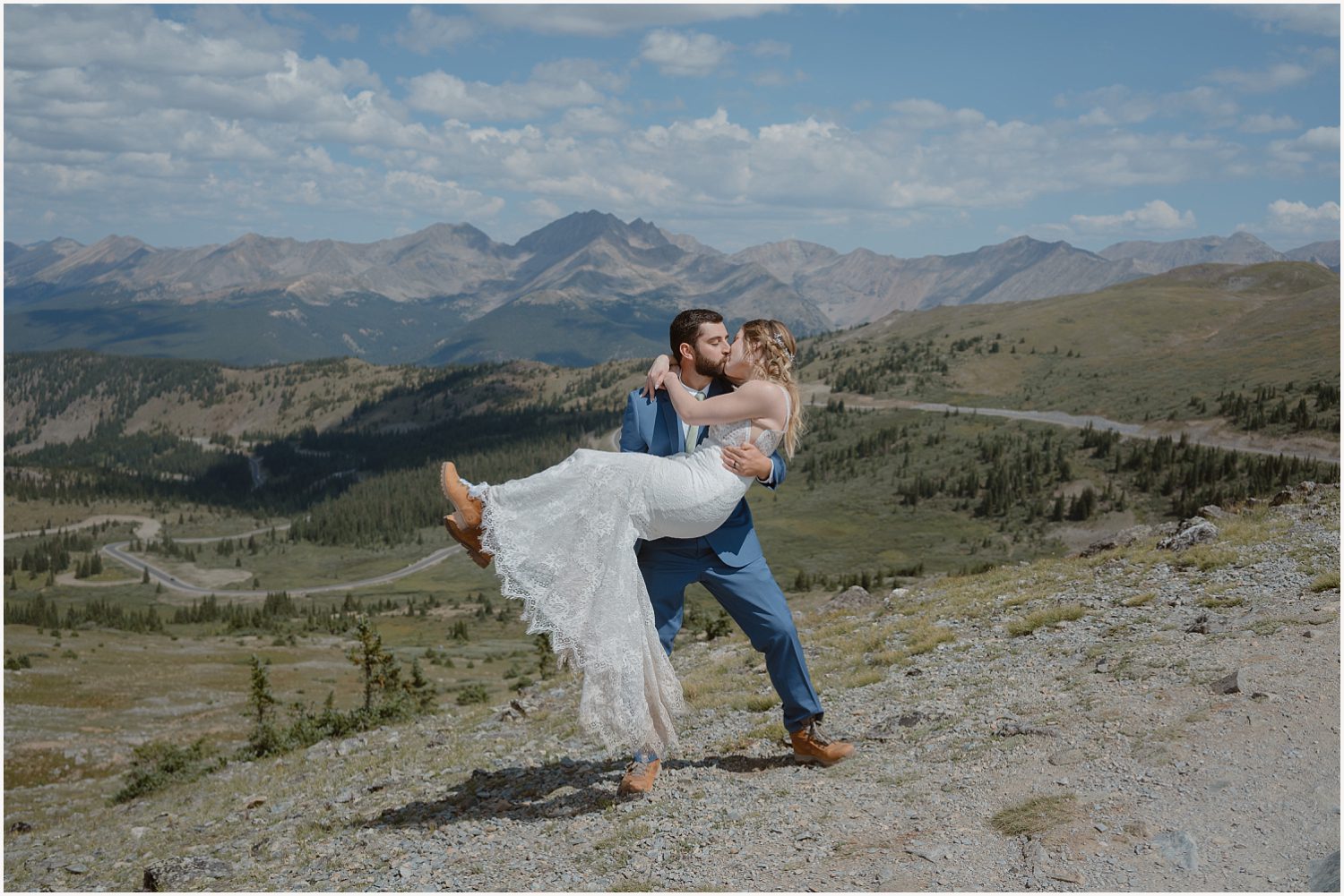 Mountain trail with scenic views near buena vista