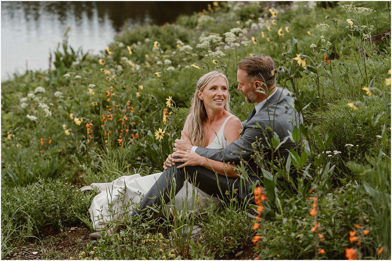 Floral arrangement details captured during wedding elopement planning.