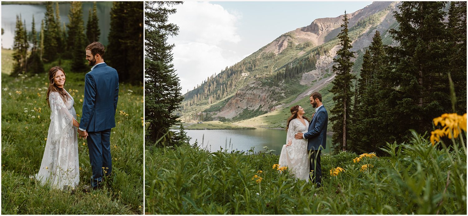 Couple enjoying a scenic view after successful elopement planning.