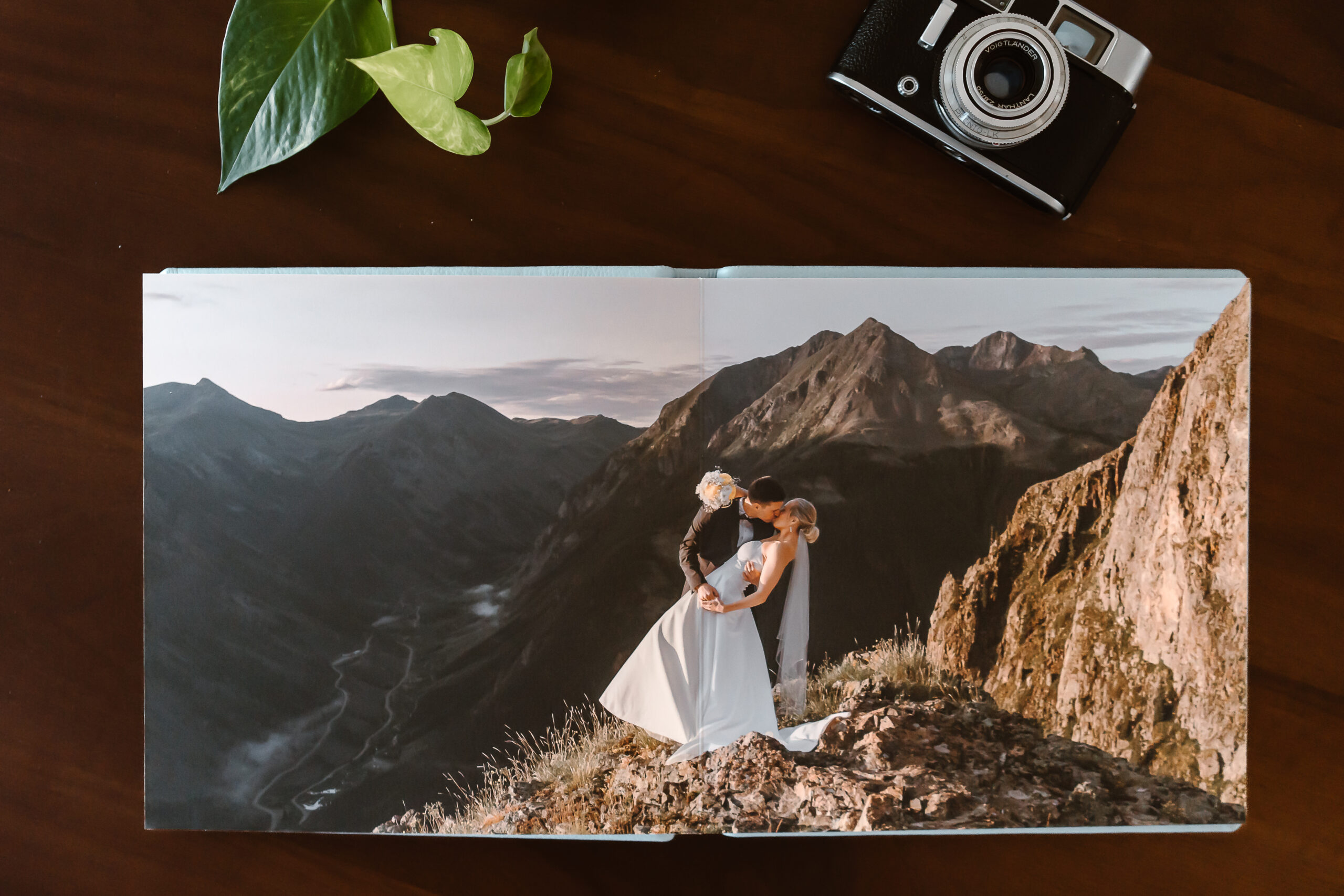 elopement wedding album