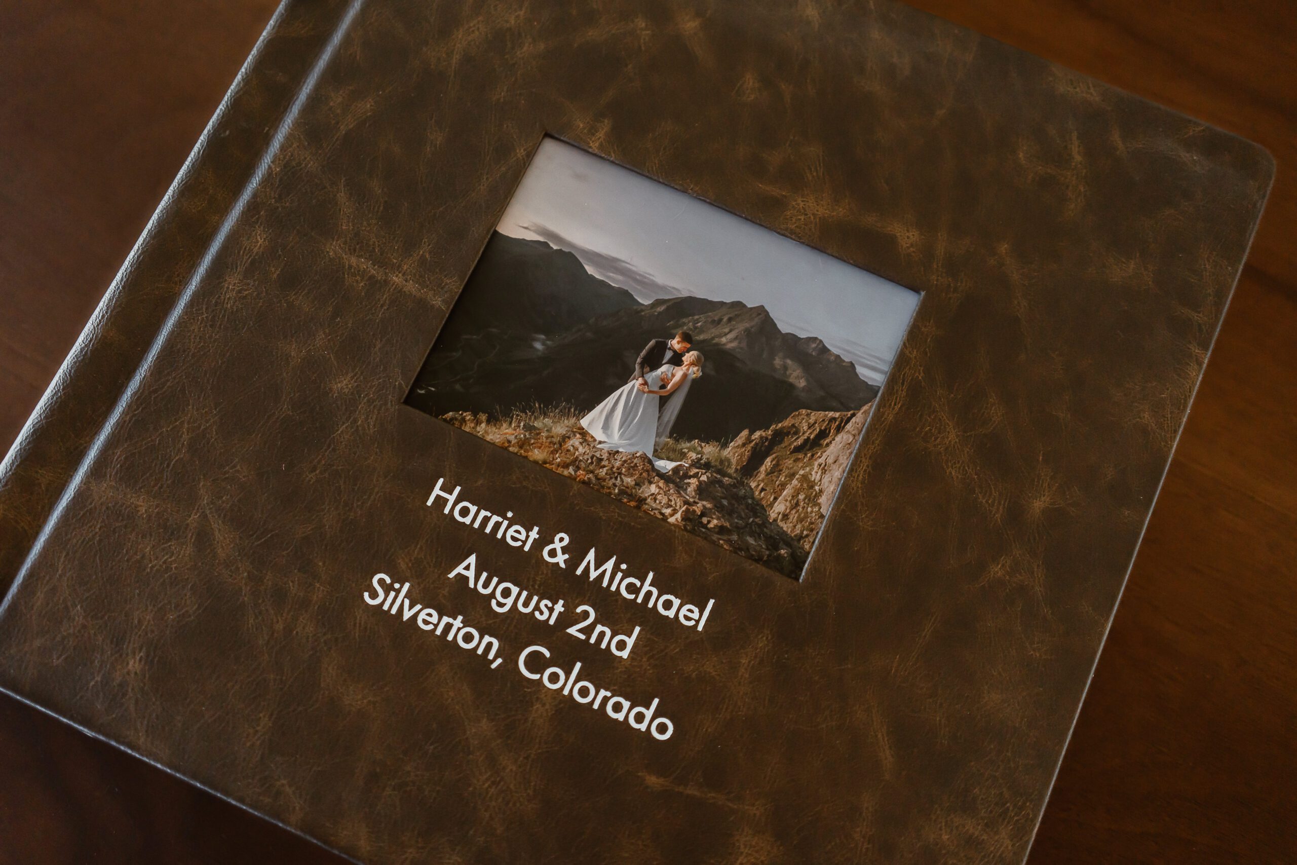 elopement wedding album